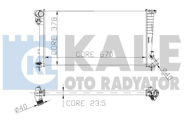 KALE OTO RADYATÖR Радиатор, охлаждение двигателя 160900